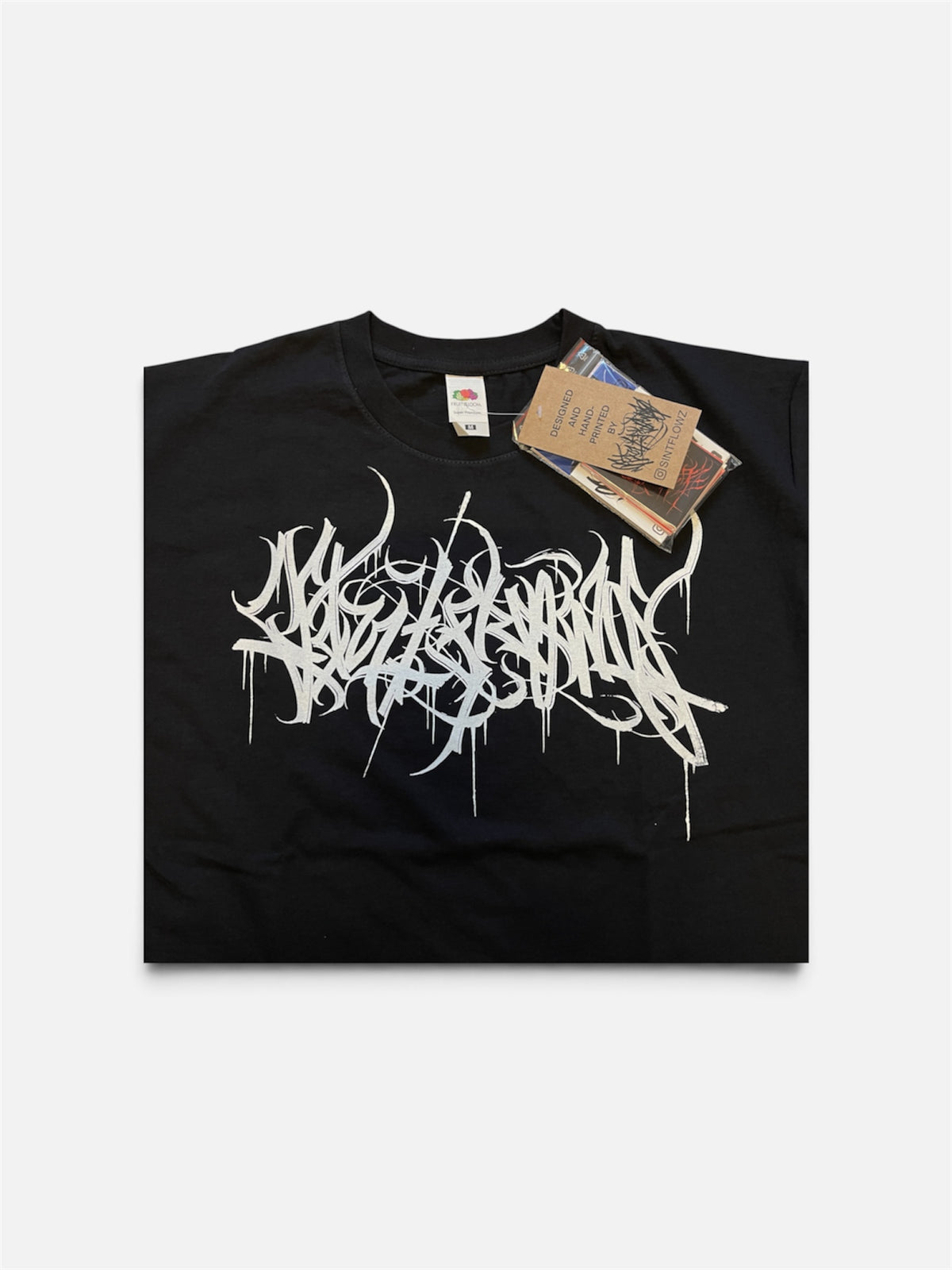 Sintflowz T-Shirt - Classic Black - Handprinted