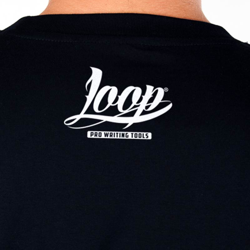 Loopcolors T-Shirt Logo Schwarz Weiß
